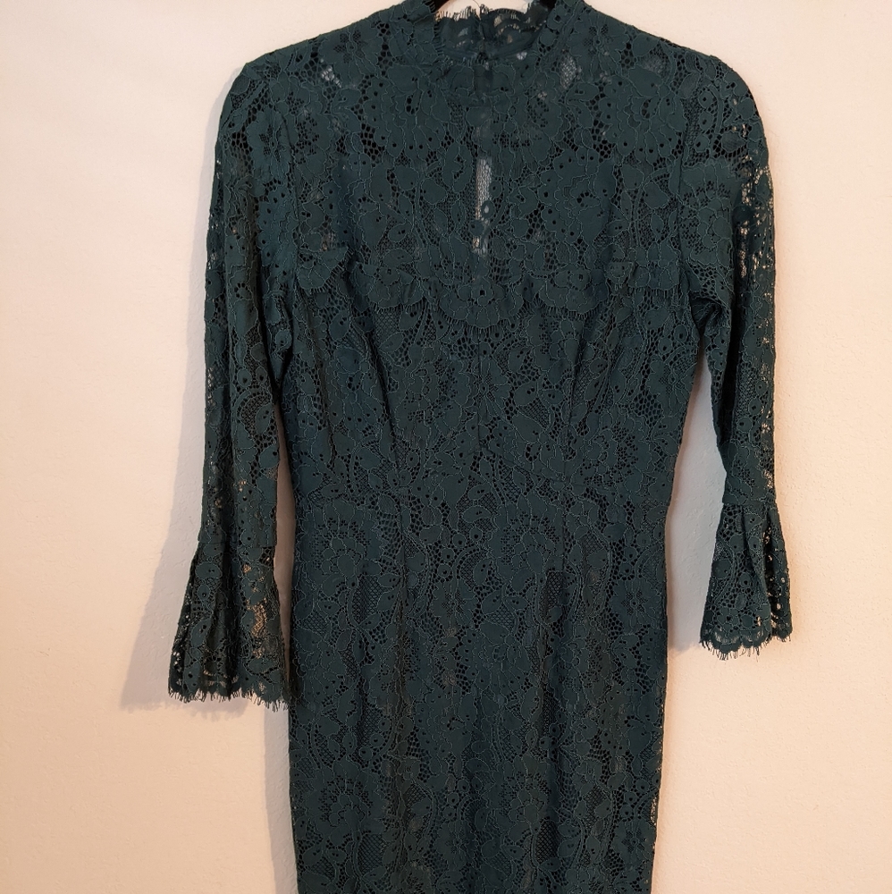 Lace Mermaid Green Dress
